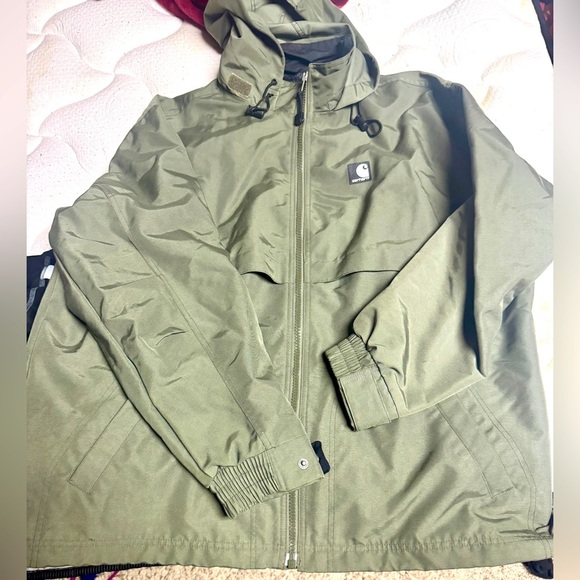 Carhartt Mens Lt Sag Workshield Vented Coat Jacket Hooded Size large - Picture 1 of 4